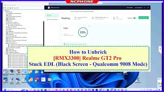 How to Unbrick Realme GT2 Pro Stuck EDL RMX3301  Qualcomm 9008  Black Screen [upl. by Neilla406]