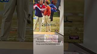 Bill Belichick and Bill Parcells Autograph Photo [upl. by Aikrehs]