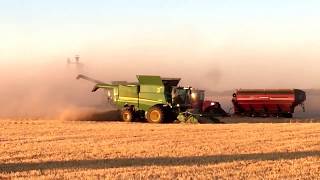 Dusty day harvesting barley harvest17 [upl. by Slinkman147]