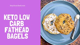 How to Make Keto Low Carb Fathead Bagels [upl. by Ander]