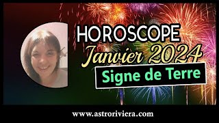 HOROSCOPE signes de TERRE JANVIER 2024 TAUREAU VIERGE CAPRICORNE Bonne Année [upl. by Lemra795]