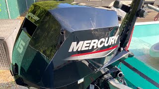 Redesigned 2020 Mercury 15 HP EFI Outboard Review amp Starting Engine For The First Time [upl. by Prudie]