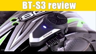 Alfawise BTS3 Helmet intercom review  IAMABIKER [upl. by Laitselec]