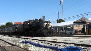 Strasburg 89 Arriving at Strasburg Station Sept 19 2015 [upl. by Adnilram]