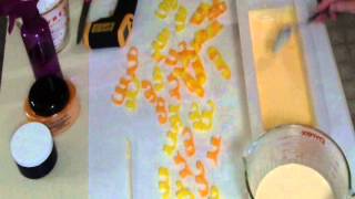 Making and Cutting Ginger Peach Melt and Pour Soap [upl. by Rus]