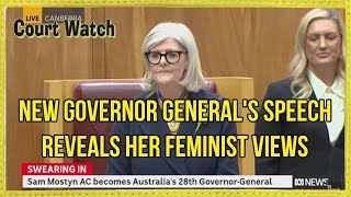 New Feminist Governor General of Aust Sam Mostyn says Men should take more pride in caring roles [upl. by Suoivatco382]