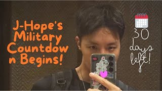 BTS JHope Begins Final Countdown to Military Discharge Emotional Letter to ARMY [upl. by Talie]