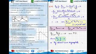 20  Logarithme Népérien Correction Exercice Elaboré Par Mr Anis Ben Rjab Lycée Grombalia [upl. by Akinas]