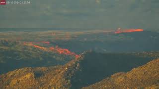 June 15 2024 Lava Overflow at North Lava Lake of Iceland Volcano [upl. by Imena]