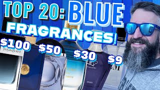 TOP 20 BLUE FRAGRANCES  Popular Versatile Cologne in Every Price Range 9150￼ [upl. by Grigson]