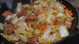 How To Make Fried Cabbage  Ray Macks Kitchen and Grill [upl. by Terraj]