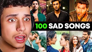 Top 100 SAD BOLLYWOOD SONGS [upl. by Kurtzig]