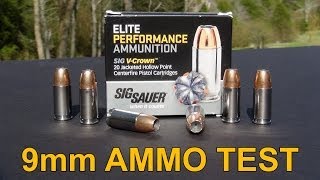 SIG SAUER VCROWN 9mm Ammo Review [upl. by Elwina]