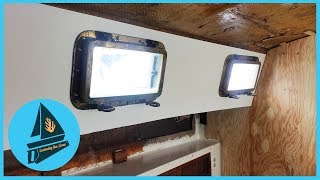 50 Bulkhead Replacement and Major Portlight Upgrade  Learning the Lines  DIY Sailing [upl. by Sennahoj202]