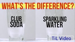 Club Soda vs Sparkling Water Whats the difference [upl. by Lindell]