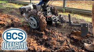 Ripping Compacted Soil with the Subsoiler Attachment for BCS TwoWheel Tractors [upl. by Siravart848]