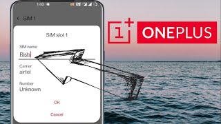 How to Change SIM Name in OnePlus [upl. by Robbins377]