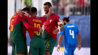 Italy vs Portugal Euro Beach Soccer League Superfinal Alghero 2024  BEST GOALS🏆🔥 [upl. by Behn]