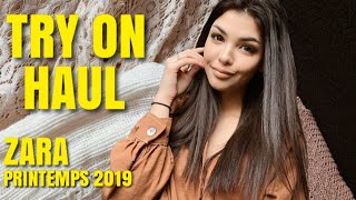 TRY ON HAUL ZARA MAJE PRINTEMPS 2019 Lisa Ngo [upl. by Yelats665]