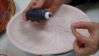 Ceramics II Glazing the Platters [upl. by Forcier382]