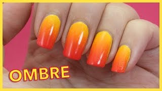 Ombre Nails  Einfache Anleitung für Anfänger  Nägel mit Farbverlauf [upl. by Aetnuahs]