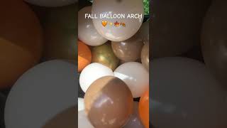 Fall Balloon Arch 🙂🧡✨🍂fall balloonarch orange viralvideos shortsvideo [upl. by Gotthelf363]