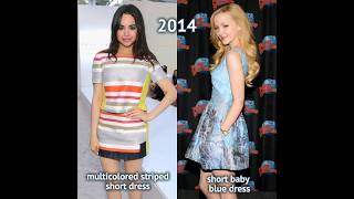 dove cameron vs sofia carson carpets then and now [upl. by Chaiken]