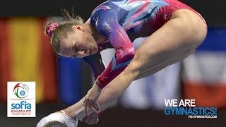 2017 Trampoline Worlds Sofia BUL  Highlights Individual TRA finals  We are Gymnastics [upl. by Edyaw]