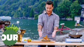 Ginos Perfect Fried Fish On The Beautiful Lake Como  Ginos Italian Escape E21  Our Taste [upl. by Tillinger86]