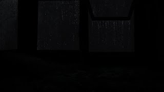 Deep sleep with the sound of rain falling outside  Dark screen ASMR for a good nights sleep💧 [upl. by Nadia416]