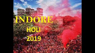 HOLI RANG PANCHAMI GER RAJWADA SARAFA INDORE 2019 WITH BHAGWA RANG [upl. by Elazaro707]