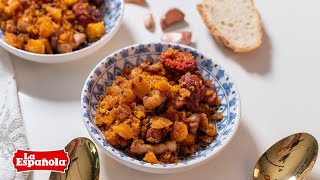 Las auténticas MIGAS DE PAN con Chorizo  Receta tradicional para los días más lluviosos 🌧️☔️ [upl. by Ettelocin]