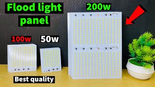 Flood light led panel 50w100w or 200w New stock available  Flood light Electronicsproject99 [upl. by Yssirhc17]