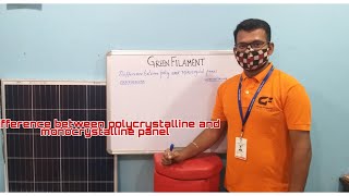 Difference between polycrystalline and monocrystalline panel [upl. by Eanel]