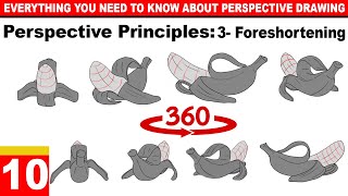 Lesson 10 Perspective Principles 3 Foreshortening [upl. by Ialokin]