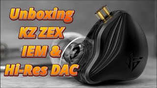 Unboxing  KZ ZEX  IEM amp Headphone Zone X DDHiFi HiRes DAC [upl. by Arundel]