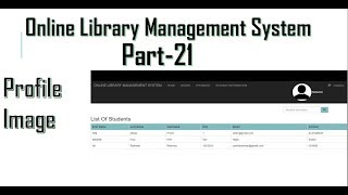 Library management system part21  How to add circular image inside navigation student [upl. by Ecirp497]