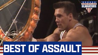 The Game Of Assault Is A Fast Paced Event  American Gladiators [upl. by Goldenberg]