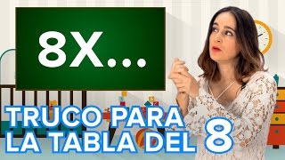 Truco para aprender la tabla de multiplicar del 8 [upl. by Perkoff]