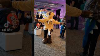 Silly Badger dance💚💜 gurry furries fursuit fursuiting positivevibes costume cute vrc vrchat [upl. by Nedak]