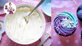 Perfect Silky Buttercream Frosting Recipe  Easy 3 Ingredients [upl. by Revilo]