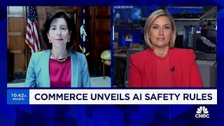 Commerce Secretary Gina Raimondo on AI safety [upl. by Enirehs]