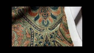 P Kaufmann Pattern Riad Paisley in Olive velveteen fabric [upl. by Grimaldi]