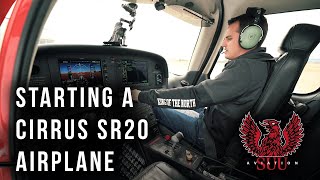 Cirrus SR20 Airplane Startup And Takeoff  Step By Step [upl. by Naesad]