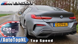 BMW M850i Gran Coupe  0259KMH 0160MPH  ACCELERATION amp Exhaust SOUND by AutoTopNL [upl. by Getter]