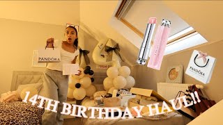 MY 14th BIRTHDAY HAUL [upl. by Yelrebma]