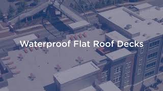 Waterproof Flat Roof Decks by Duradek [upl. by Mayor926]