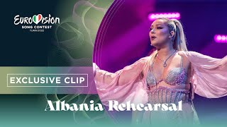 Ronela Hajati  Sekret  Exclusive Rehearsal Clip  Albania 🇦🇱  Eurovision 2022 [upl. by Mou]