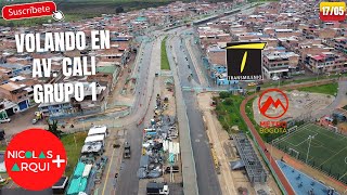 Volando en Drone en TransMilenio Av Ciudad de Cali en Bogotá 🇨🇴  Avances Grupo 1 PARTE 1  May 17 [upl. by Julie]