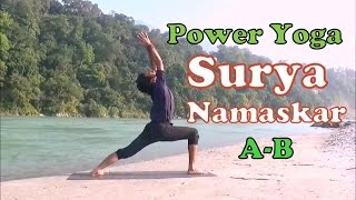 Surya Namaskar  Sun Salutations AB  Ashtanga Yoga in Rishikesh India  vyfhealth [upl. by Blau]